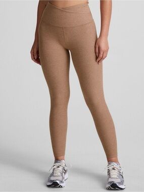 Beyond Yoga Spacedye Leggings At Your Leisure High Waist Midi Desert Sand Medium